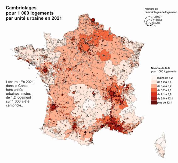 Cambriolage en France en 2021
